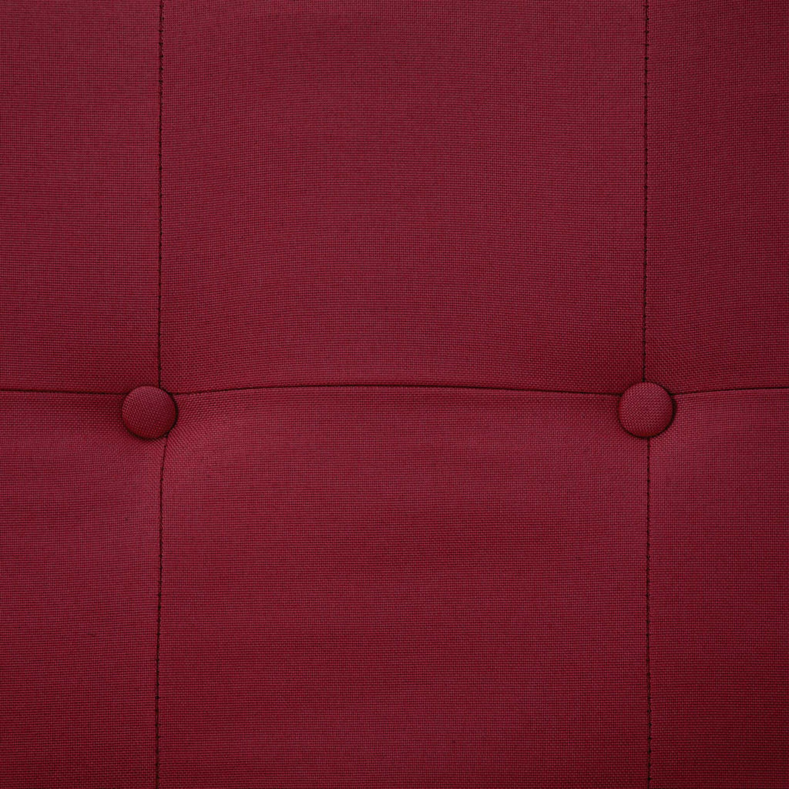 Red Fabric Sofa Bed with Armrest J40596
