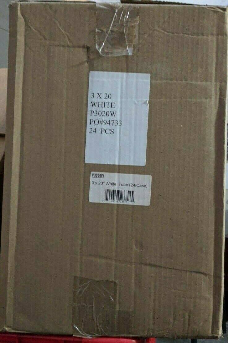 3 x 20x22 White Tube (24/case) P870799