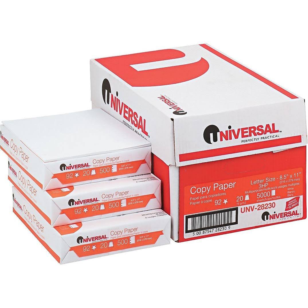 3-Hole Punch White Copy Paper 5000 Sheets/Carton L873
