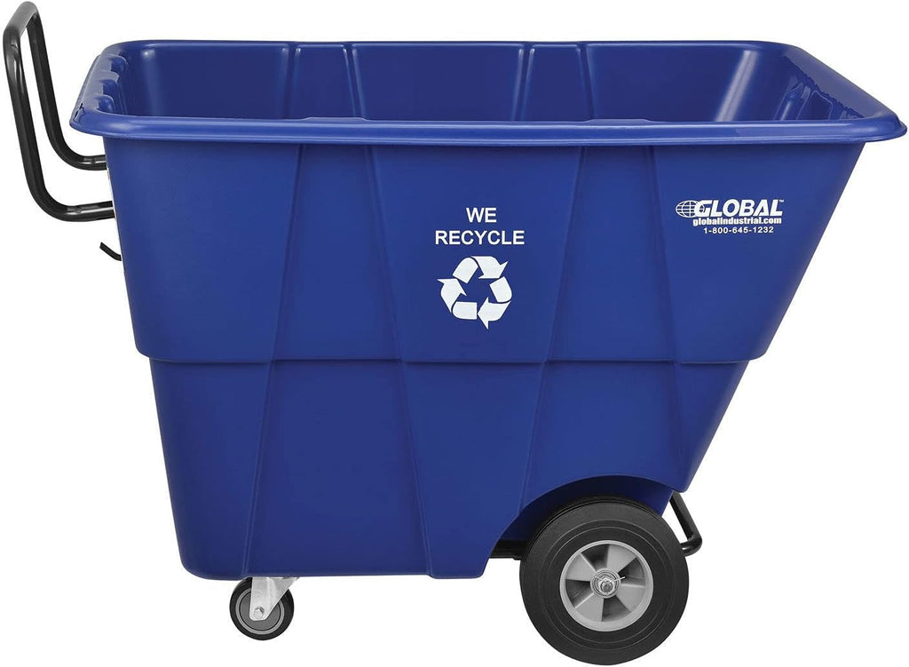 Gray Plastic Tilt Truck 1/2 Cubic Yard Capacity 850 Lb. Z9915