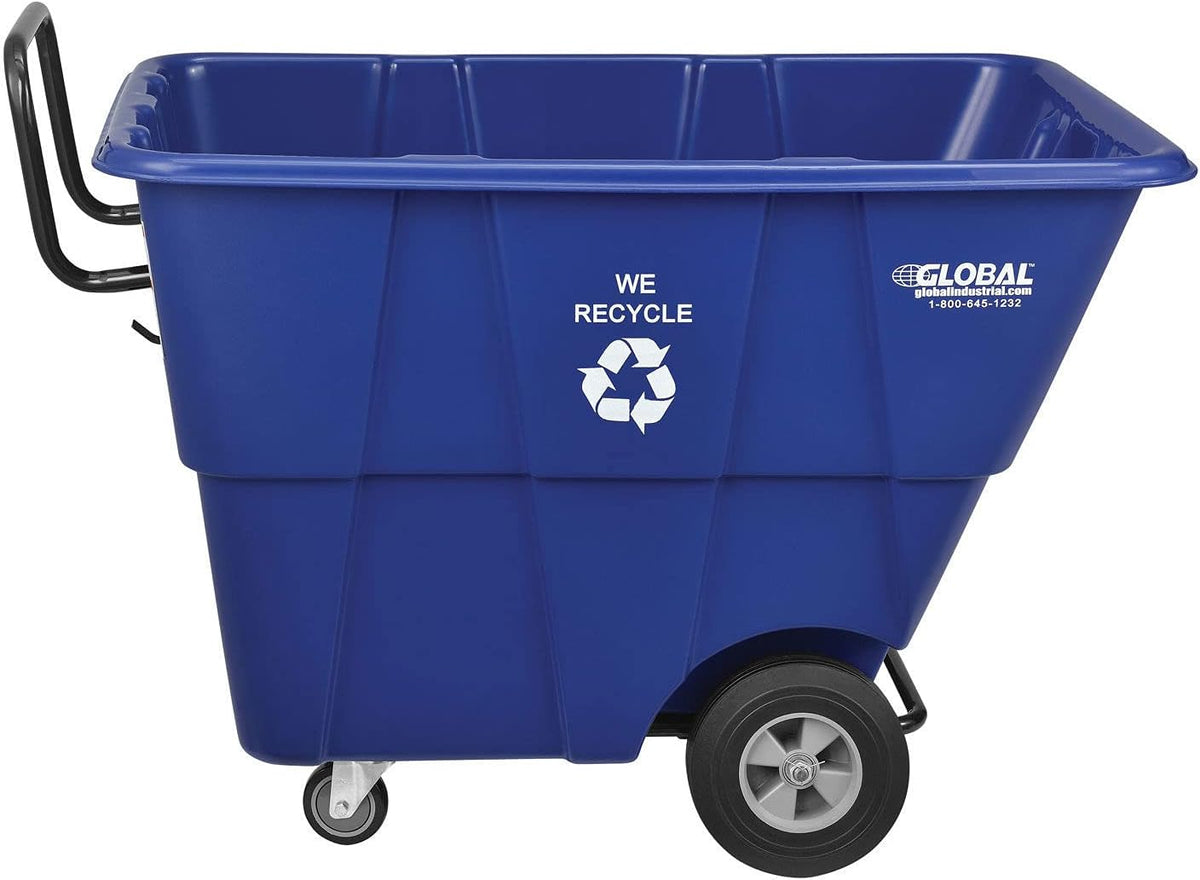 Gray Plastic Tilt Truck 1/2 Cubic Yard Capacity 850 Lb. Z9915