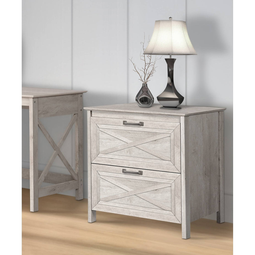 Honduras Washed Gray 2-Drawer Lateral File Cabinet E99064