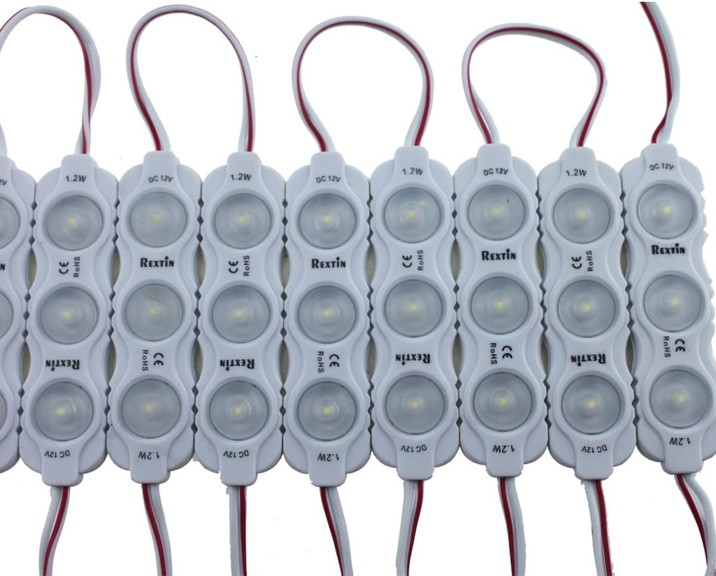 200pcs 2835 3 LED Module Waterproof Decorative Light (White) Pack of 2 C859