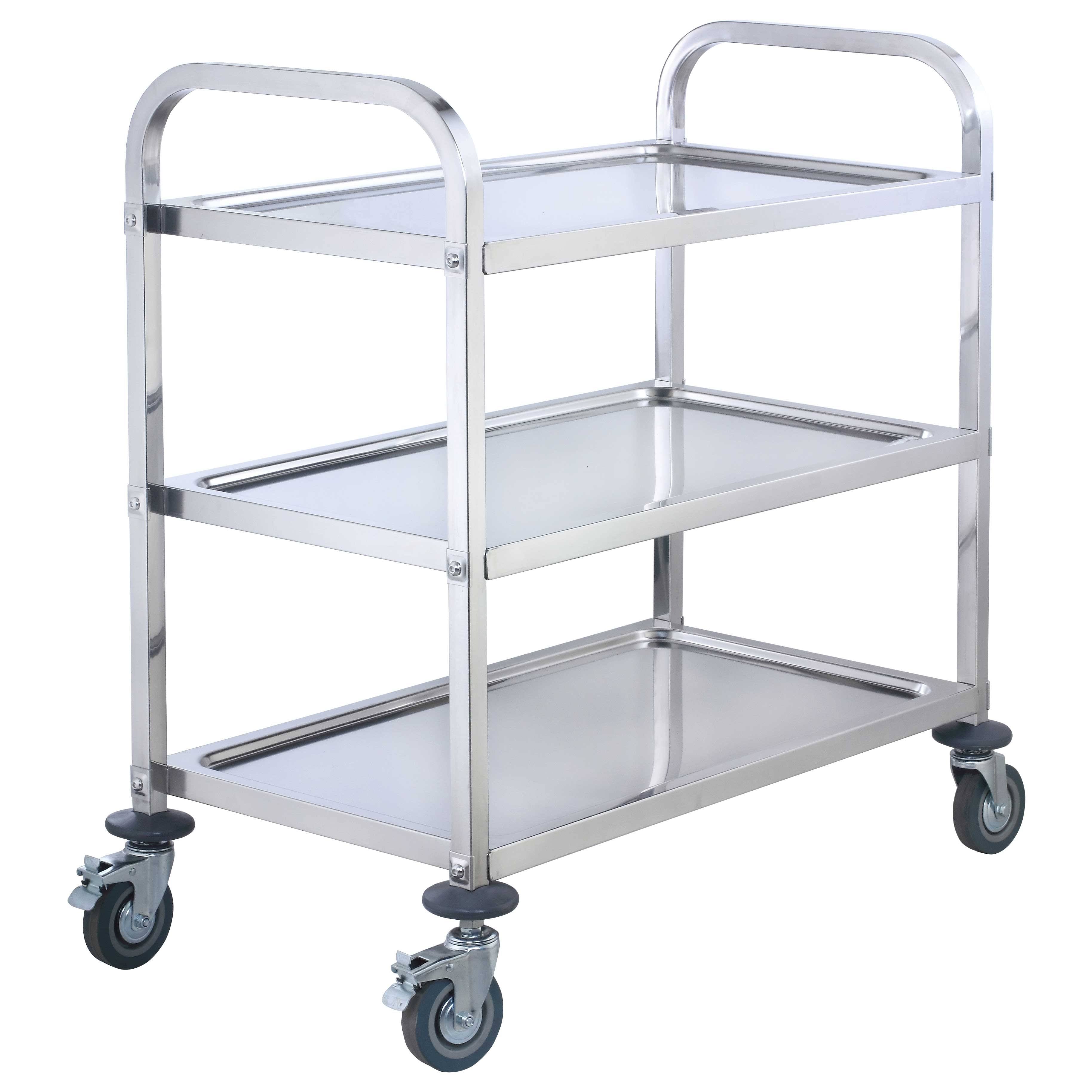 Stainless Steel Three Tier Utility Cart V379340