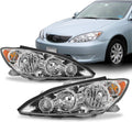 Chrome Halogen Headlights Pair for 2005 2006 Toyota Camry Sedan K807