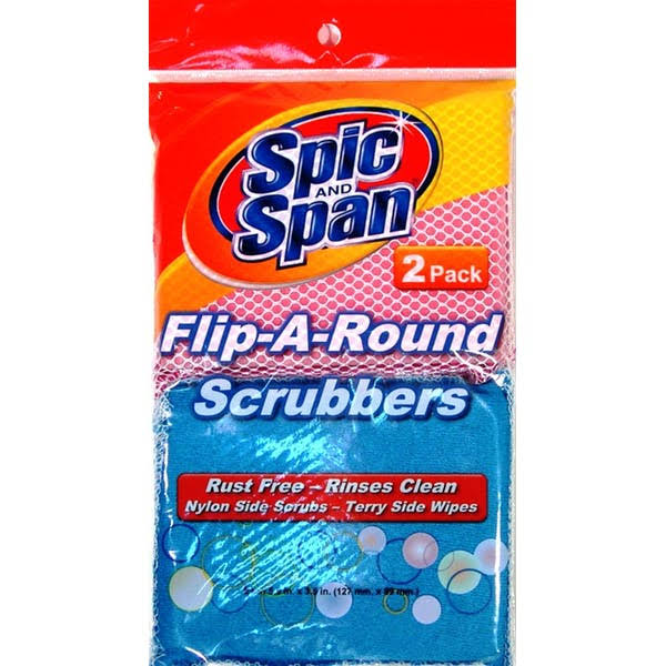 72 Pack Spic and Span Flip-A-Round Scrubbers V104662