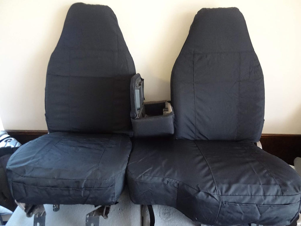 Black Waterproof Seat Covers for 60/40 Split Bench Z4278