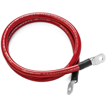 Single Red 15 ft 4/0 AWG Battery Cable E76413