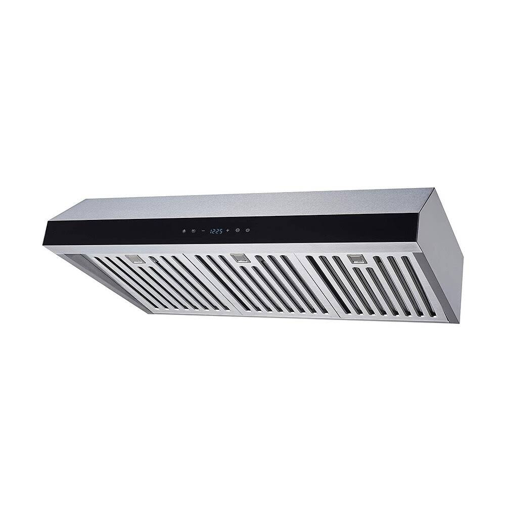 30x22 Stainless Steel Under Cabinet Ducted Range Hood 500 CFM Touch Control V862
