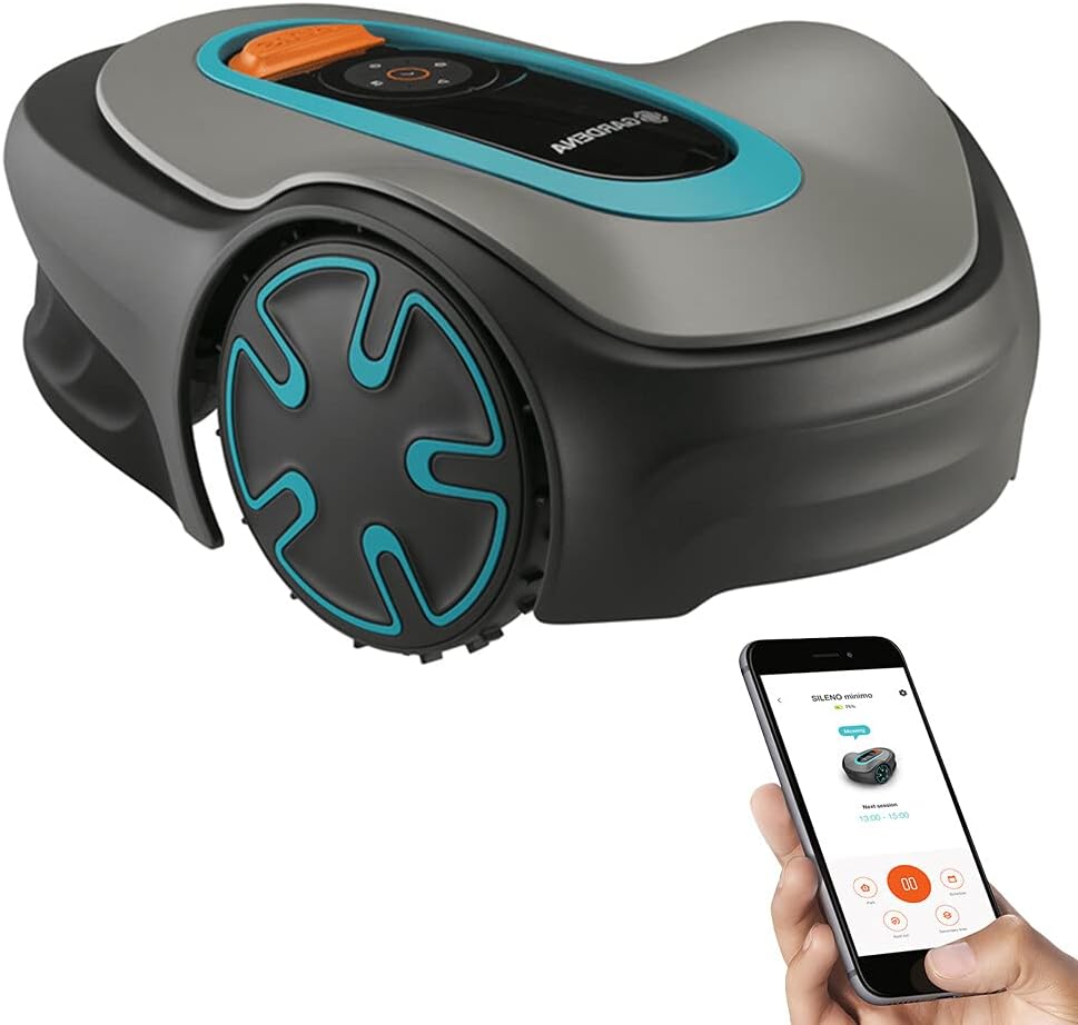 Robotic Lawnmower with Bluetooth App, Gray J3760