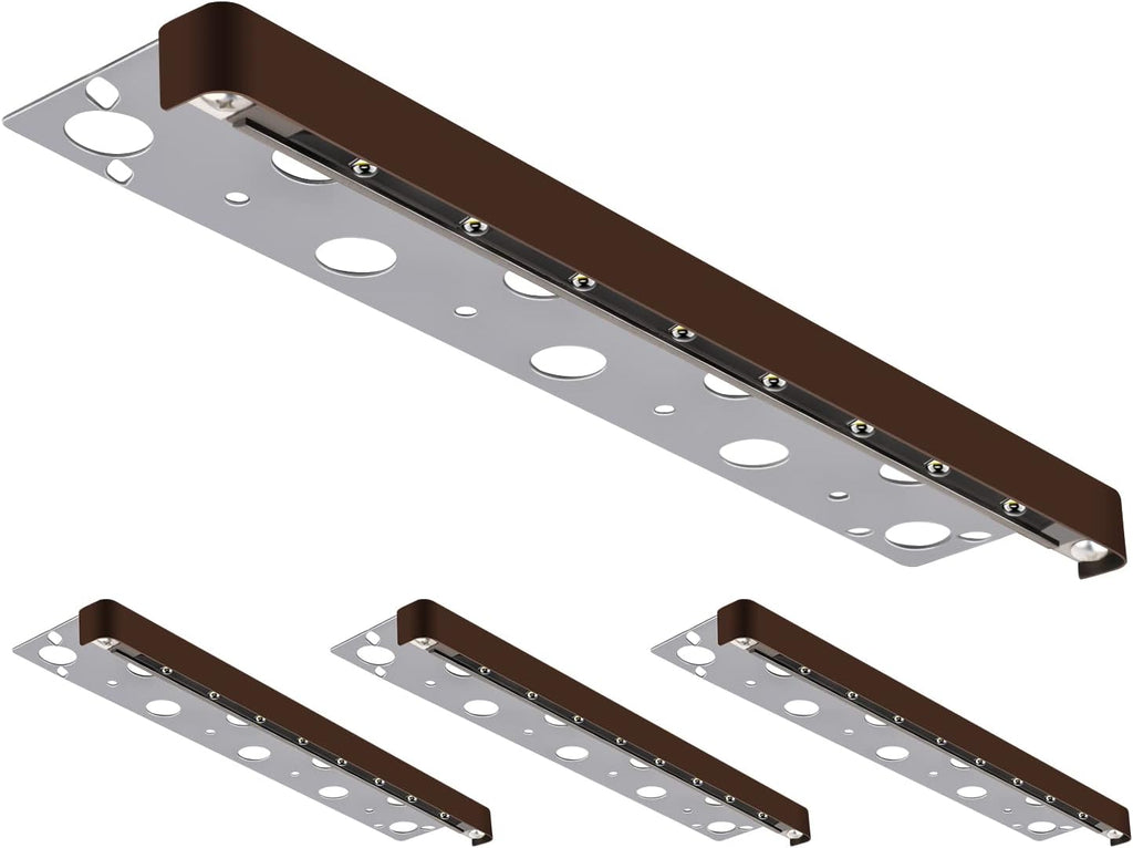 8-Pack 7 Inch 1.5W Hardscape Lighting Paver Light, Swivel Retaining Wall Light, IP67 Waterproof LED Step Light, Warm White 2700K G407359