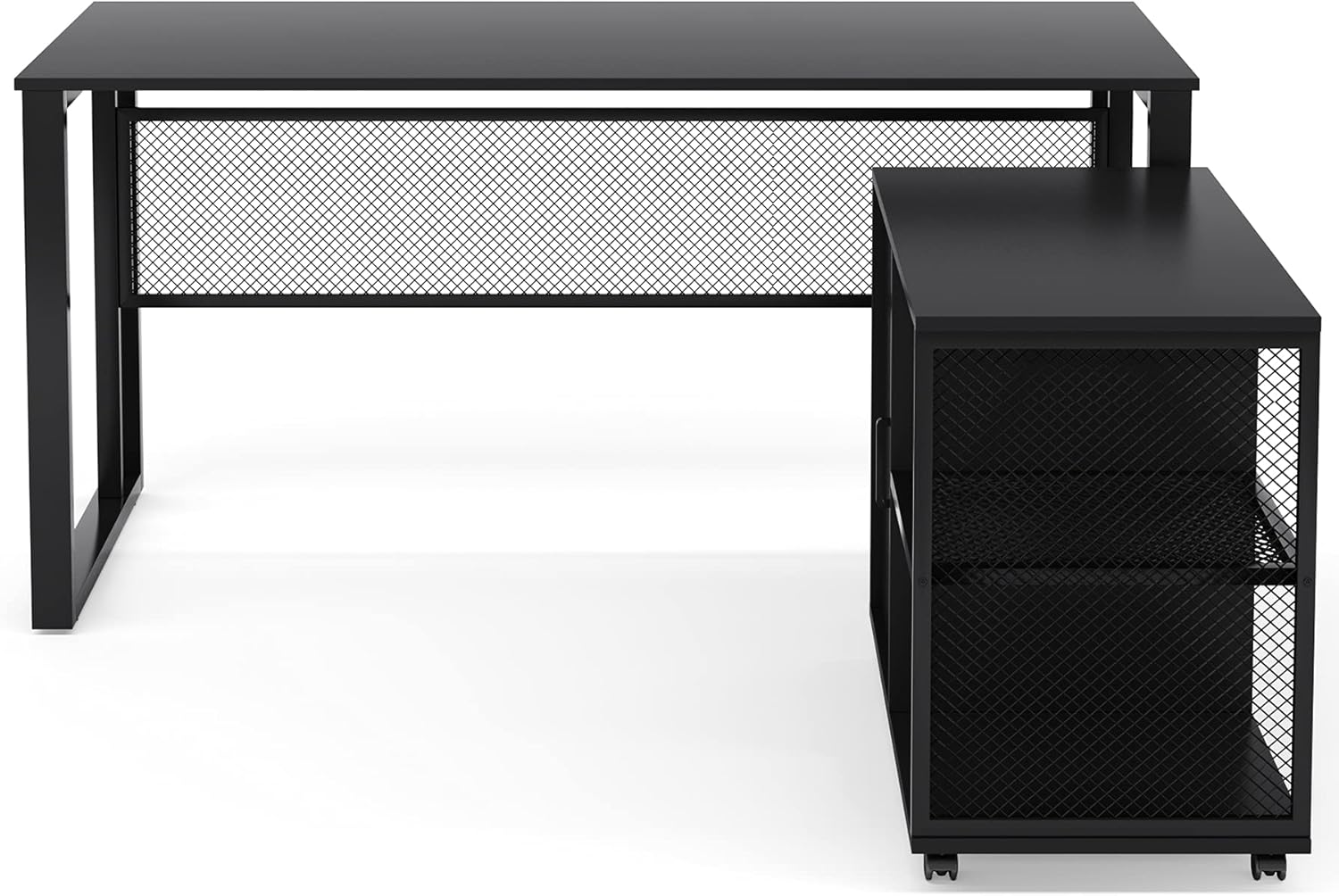 L-Shaped Computer Desk with File Cabinet M94470