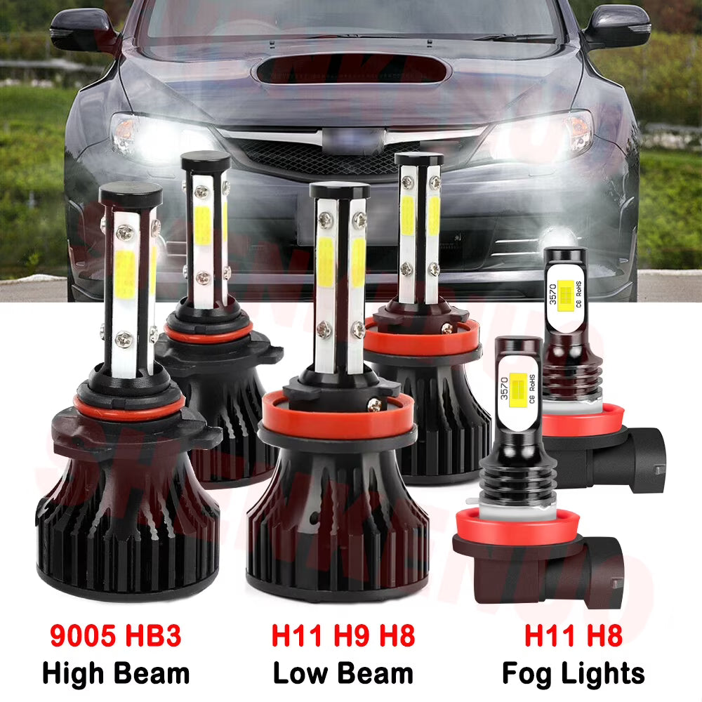 H11 9005 LED Headlights Fog Lights 6pcs Y35335