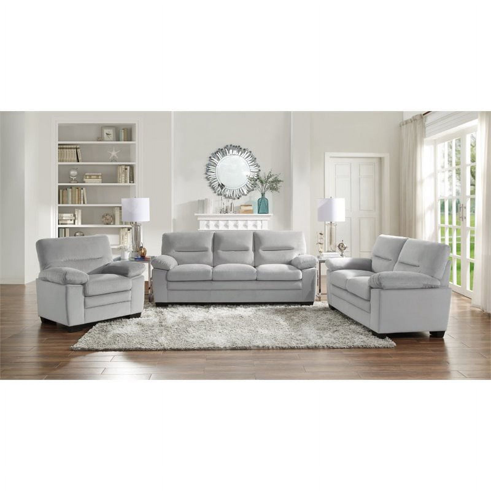 Textured Gray Sofa Z34815