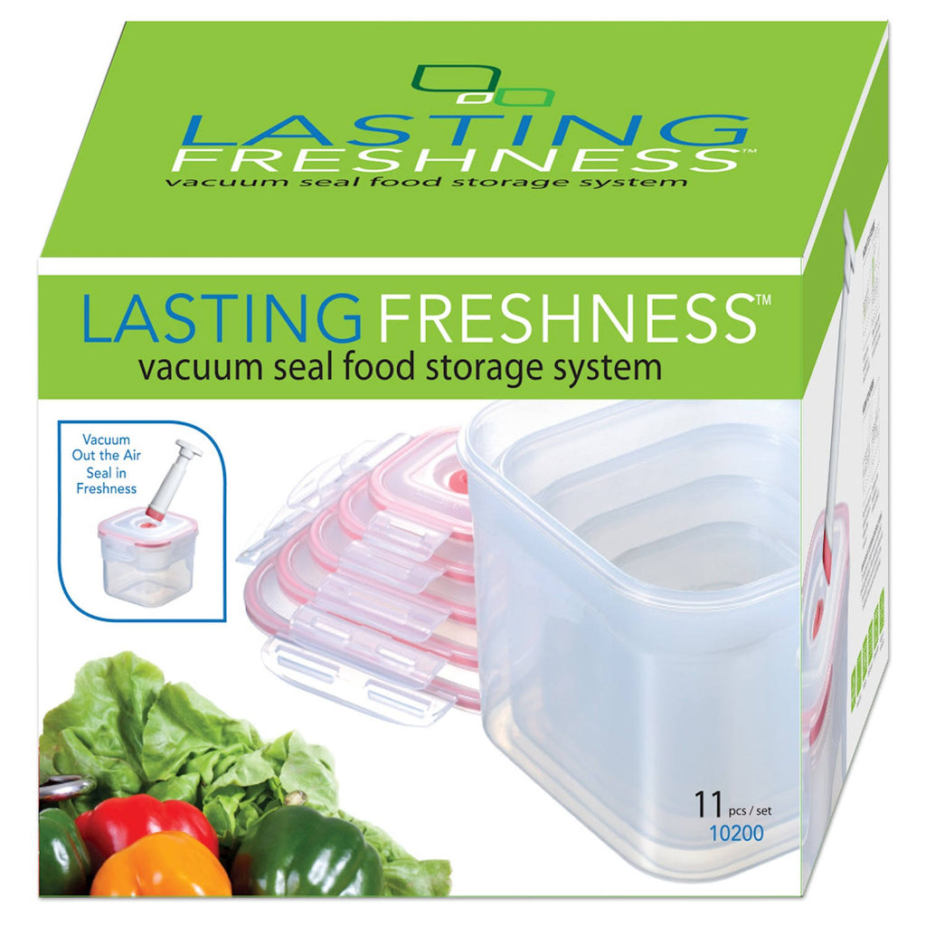 11 Piece Square Vacuum Food Storage Containers C841122