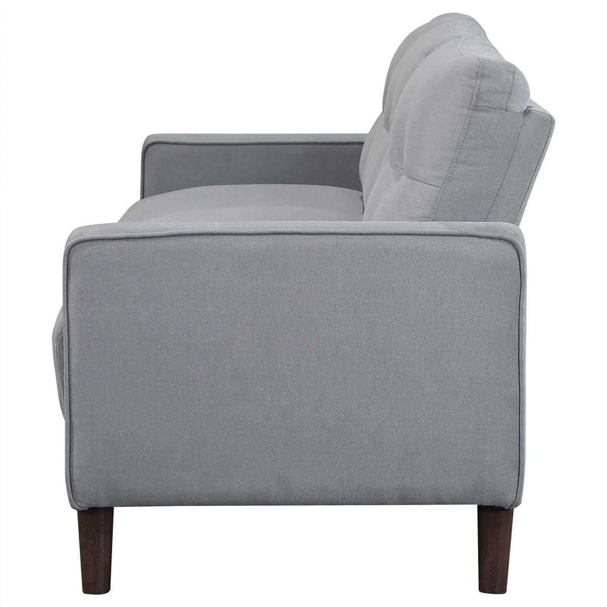 Gray Upholstered Fabric Sofa with Track Arms Q213397