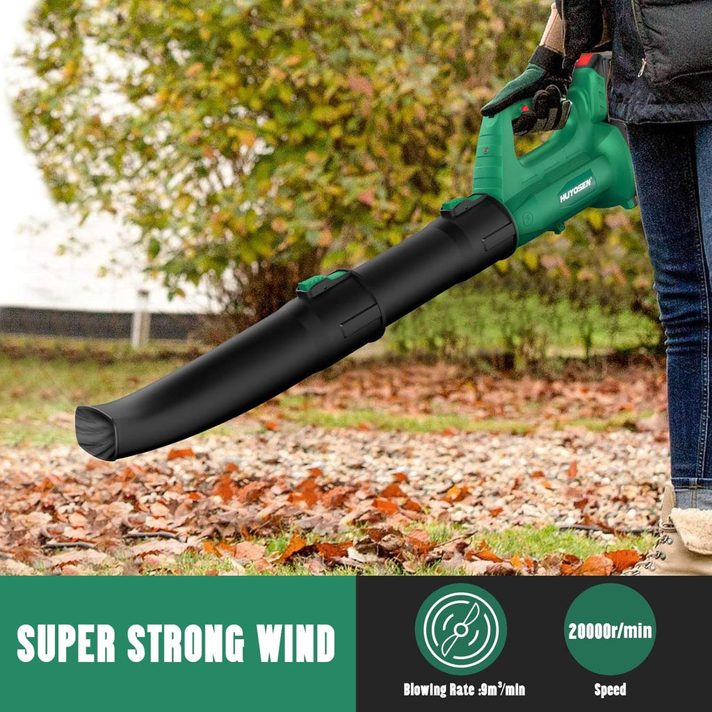 21V Cordless Handheld Leaf Blower with 4.0Ah Battery S695389