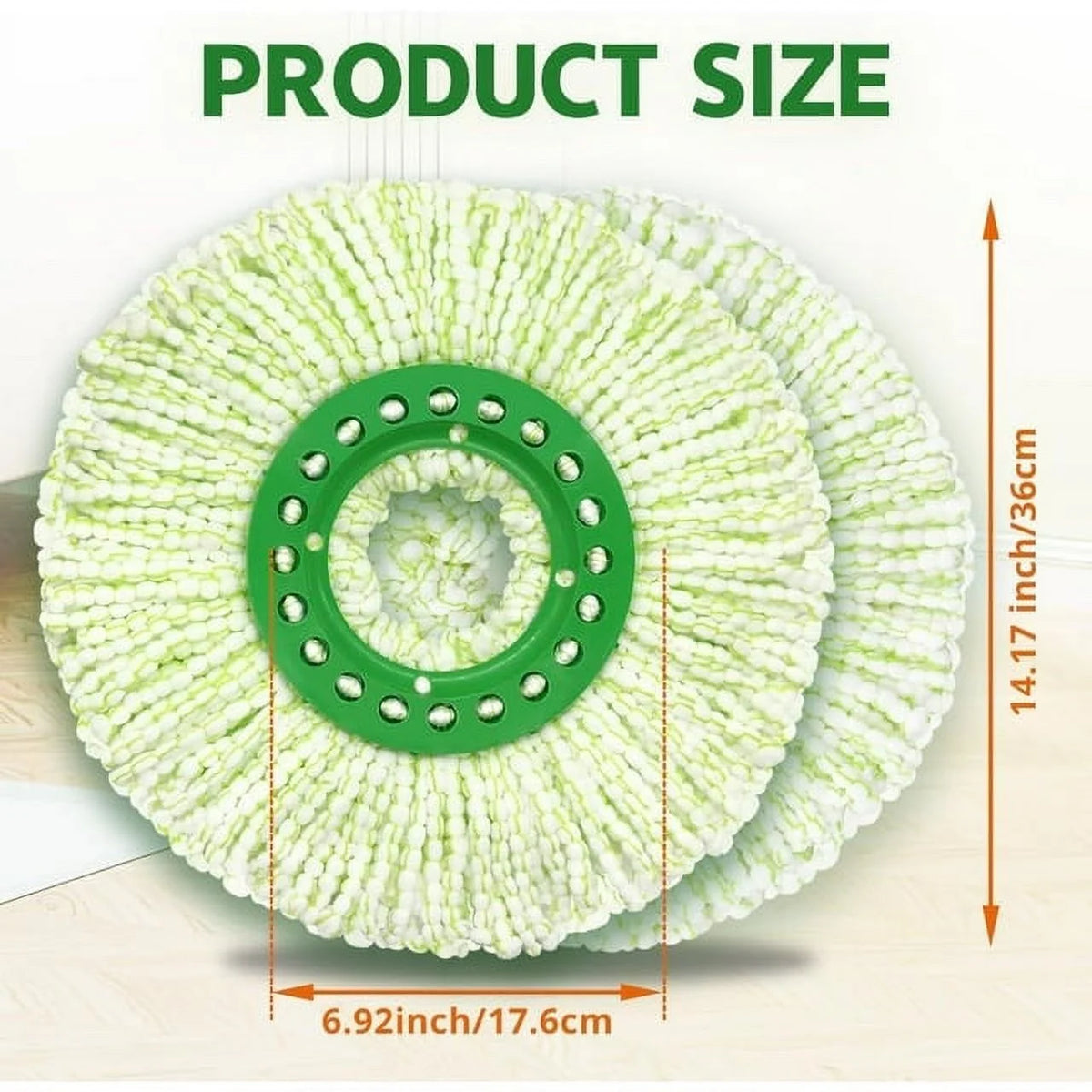 3-Pack Microfiber Washable Replacement Mop Head B21445