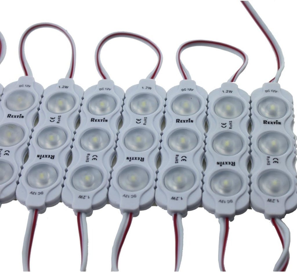 200pcs 2835 3 LED Module Waterproof Decorative Light (White) Pack of 2 C859