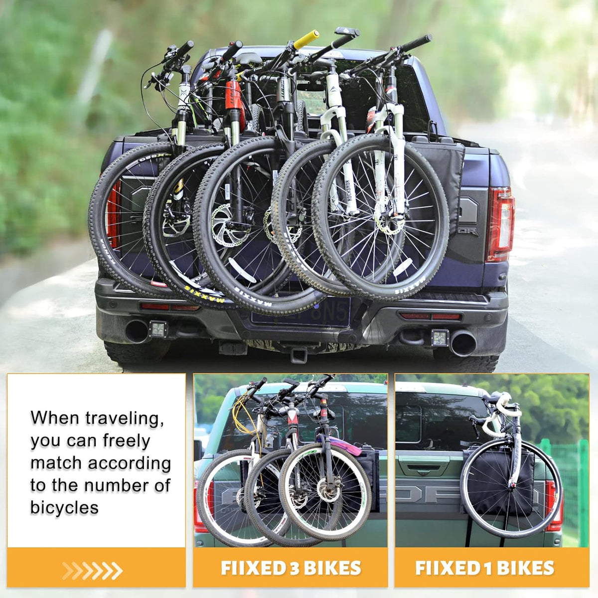 Truck Bike Tailgate Pad with Anti-Theft Lock, 53" Long Pack of 2 V719