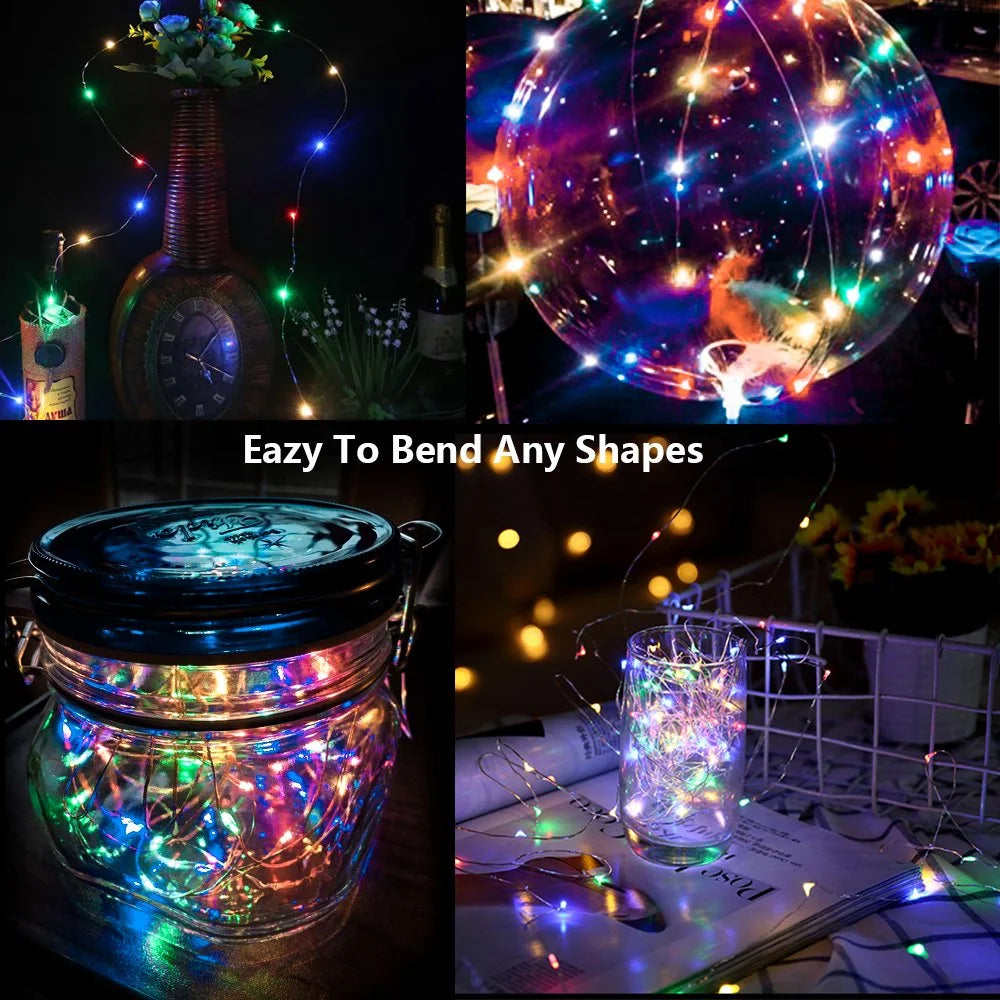 100 Led Multicolor Fairy String Lights with Remote Timer L563