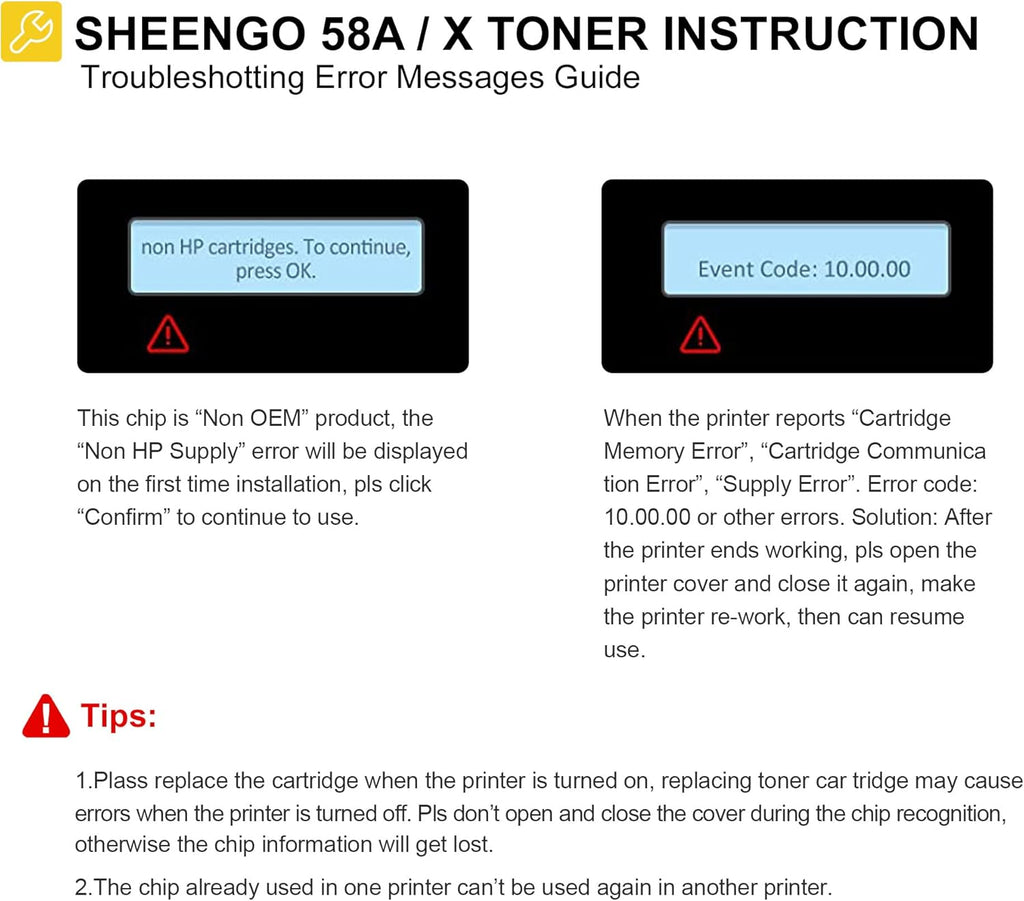 2 Black Compatible Toner Cartridge with Chip F5909