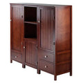 3-Pc Modular Cupboard Set, Brown D925