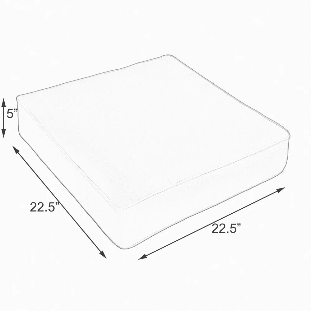 22.5 Inch Square Corded Cushion F888