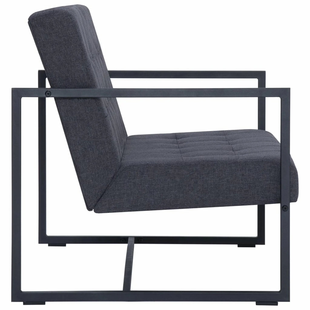 Dark Gray 2-Seater Sofa with Armrests M43712