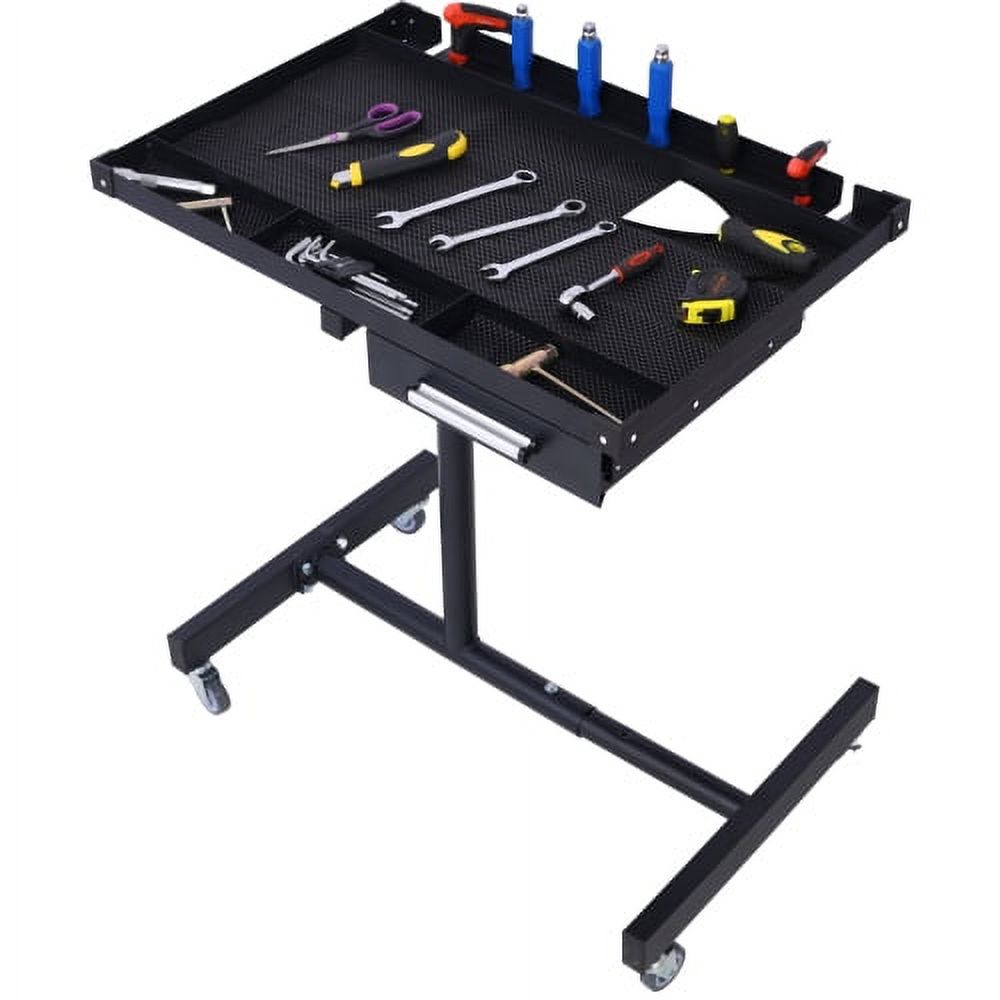 Black Multi-functional Workbench with Drawers T616374
