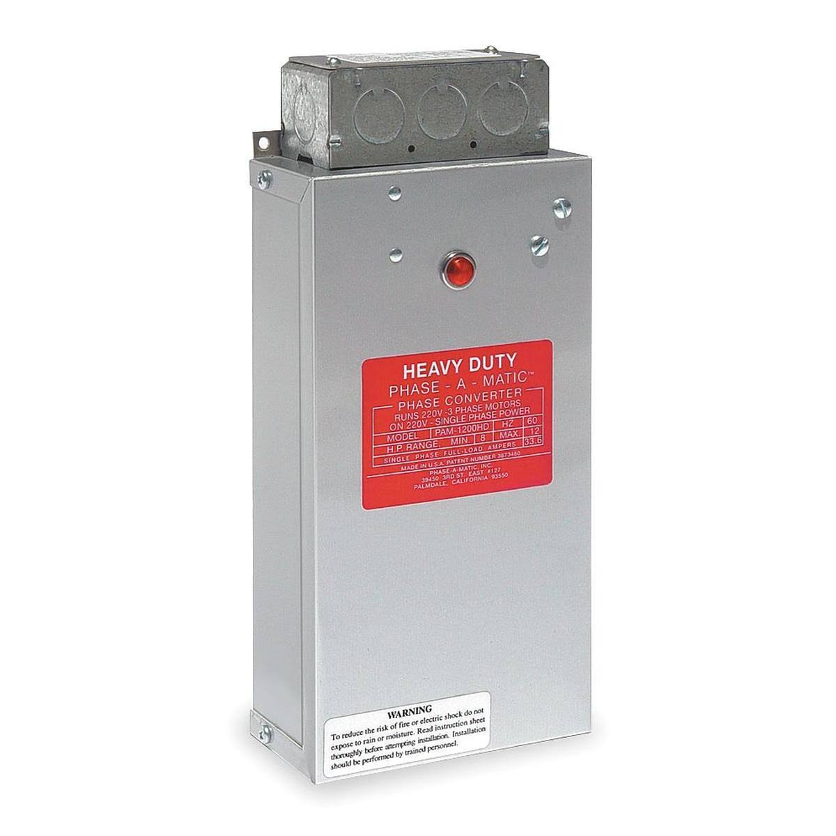 Phase Converter, Static, 4-8 HP Y70604