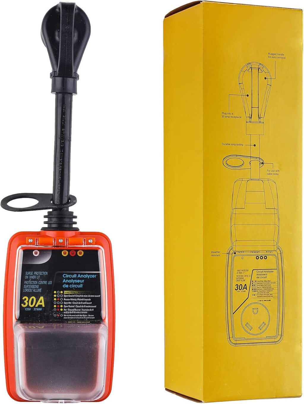 30 Amp Surge Protector with Waterproof Cover E521