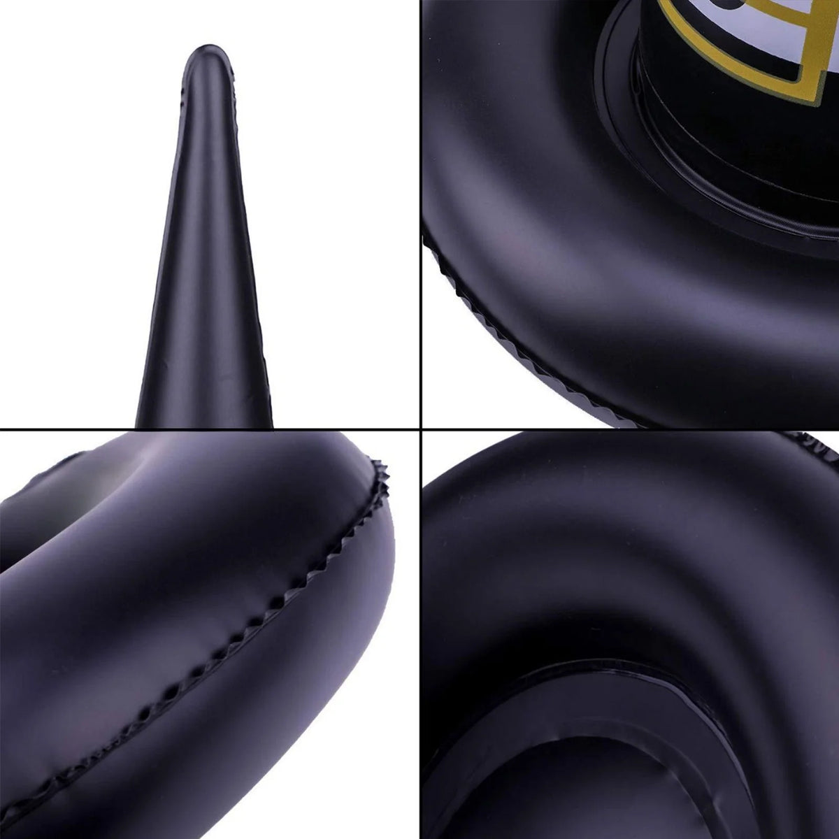 11 Pack Halloween Inflatable Witch Hat Ring Toss Game Set with Plastic Ring Toss and Inflatable Witch Hats D7241