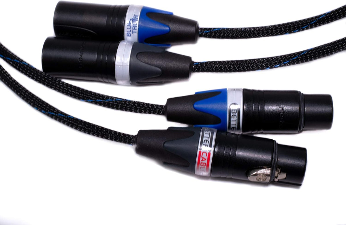 Balanced XLR Cables - Stereo Pair (2 Cables) - Silver/Copper Hybrid - 1.5 Feet U37668