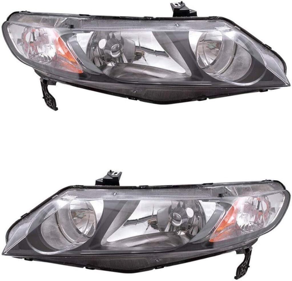 Passenger Side Headlight Assembly for Honda Civic 2006-2011 Q59583