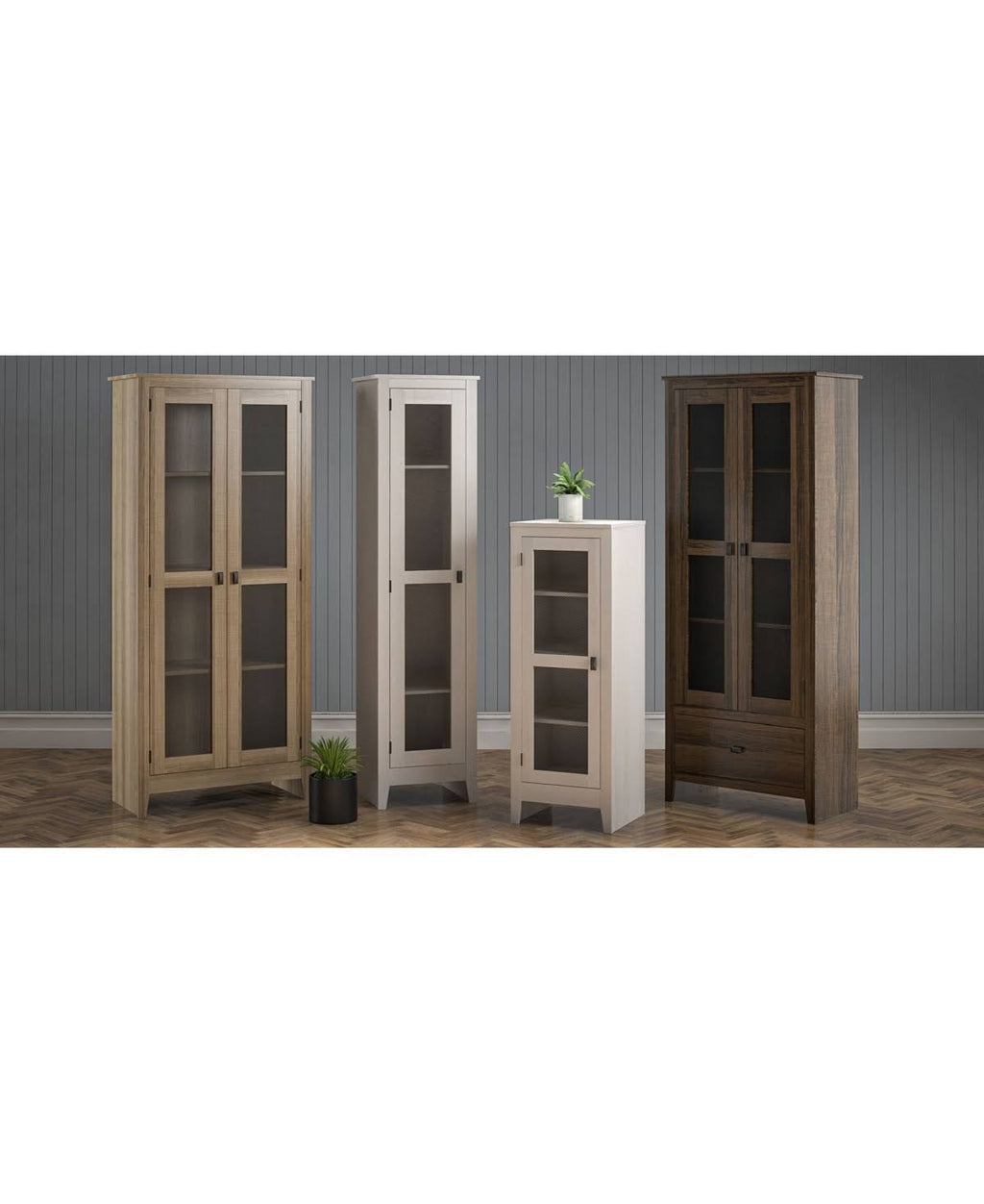 Brown Oak Storage Cabinet Y653914