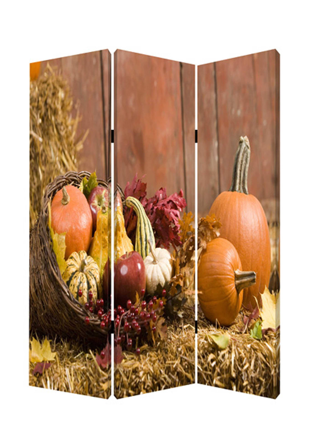Multi Color Wood Canvas Harvest Screen S920241