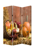 Multi Color Wood Canvas Harvest Screen S920241
