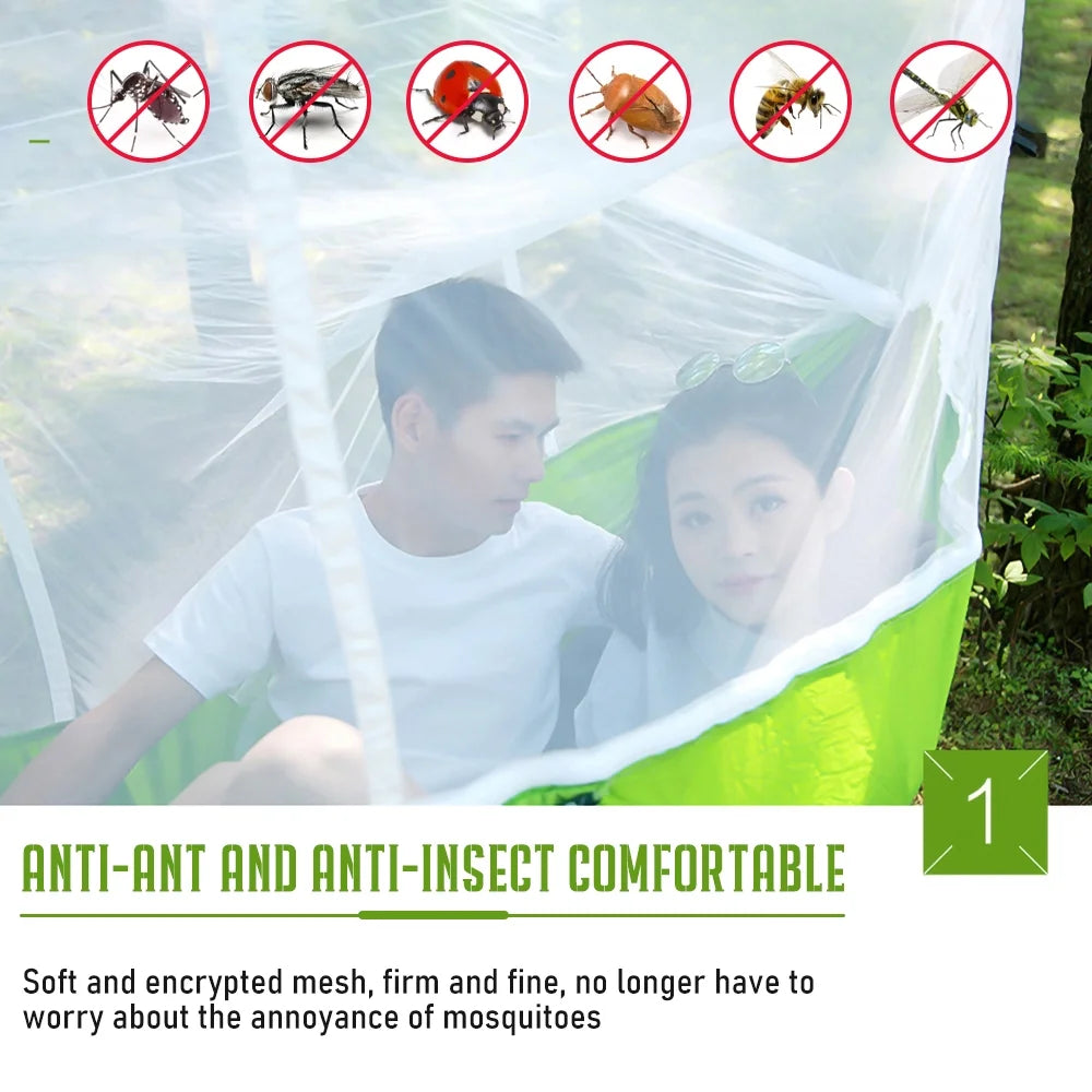 Camping Hammock with Mosquito Net and Tree Straps R151089