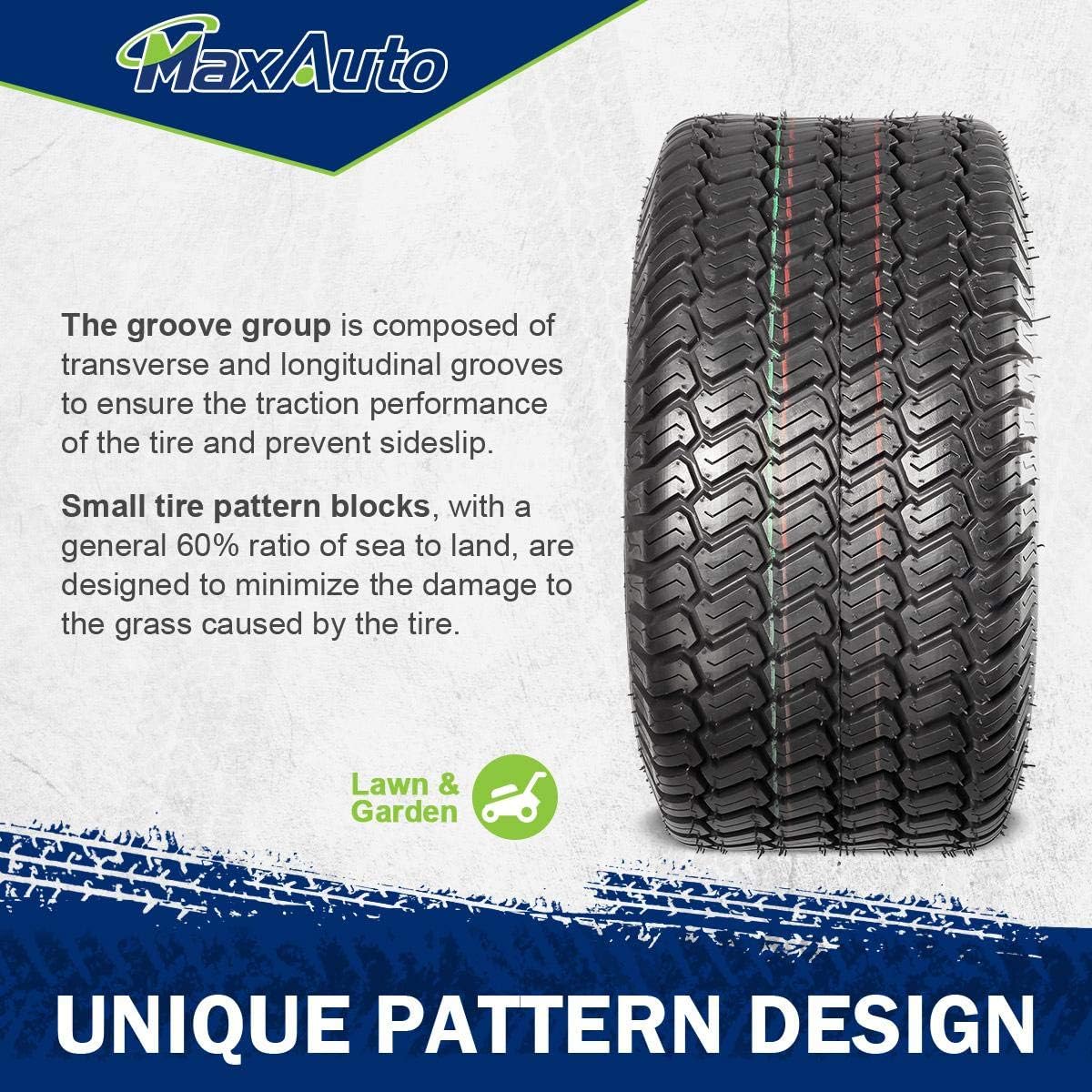 18x8.50-8 4PR Turf Tires, Set of 4 B201