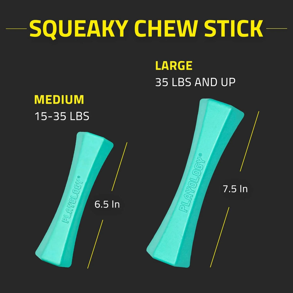 Blue Squeaky Dog Chew Stick Toy Y58975
