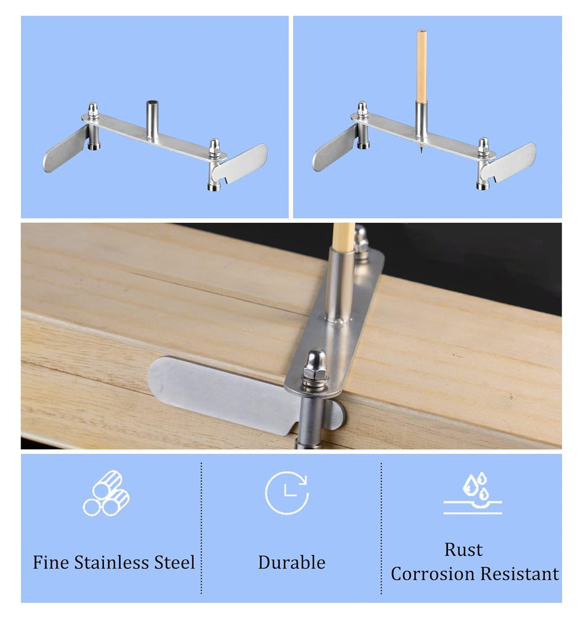 Center Line Scriber Marking Gauge Woodworking Tool Pack of 2 Y733