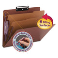 Red 6-Section Classification Folder B65200
