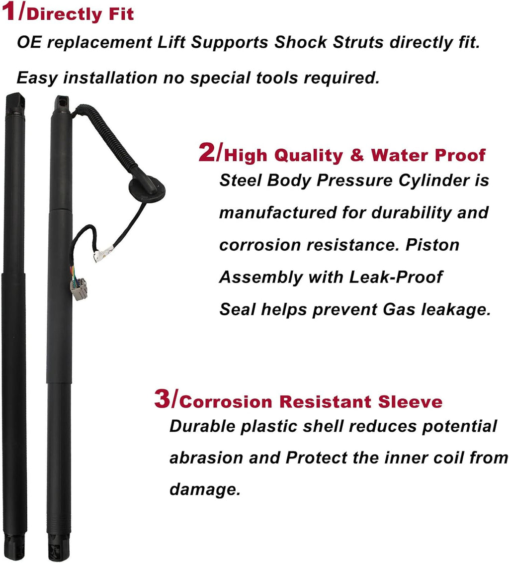 Pair Liftgate Power Lift Support Replacement for Chevy Suburban Tahoe GMC Yukon XL Cadillac Escalade ESV 2015-2019 X35741