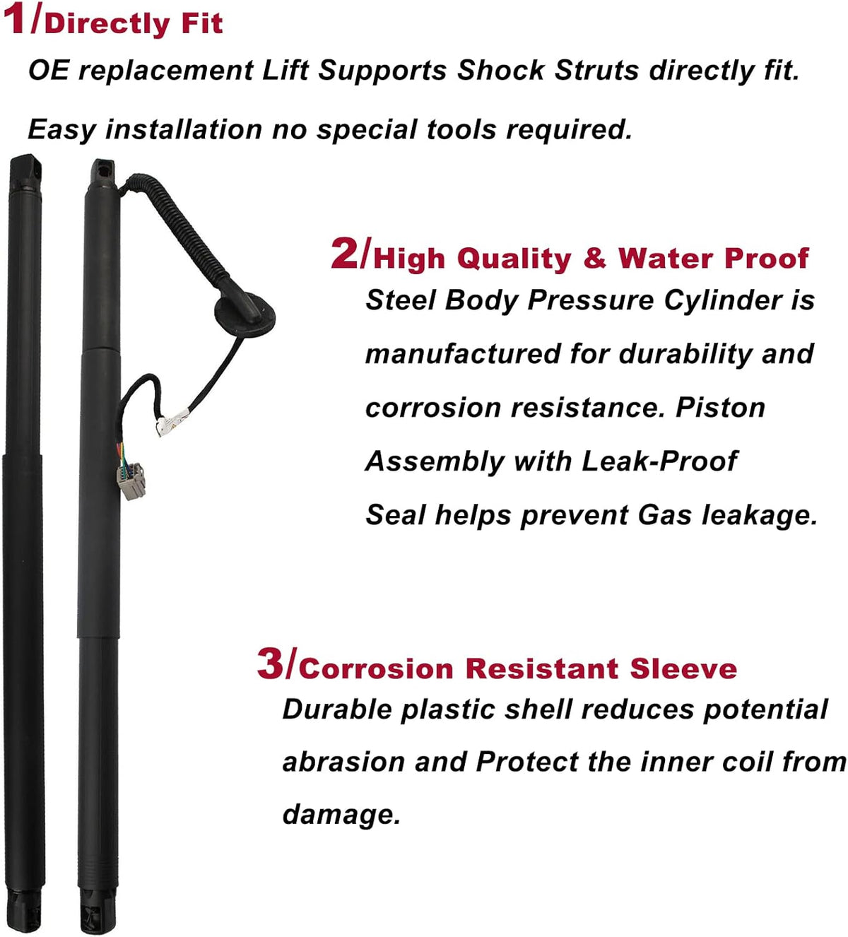 Pair Liftgate Power Lift Support Replacement for Chevy Suburban Tahoe GMC Yukon XL Cadillac Escalade ESV 2015-2019 X35741