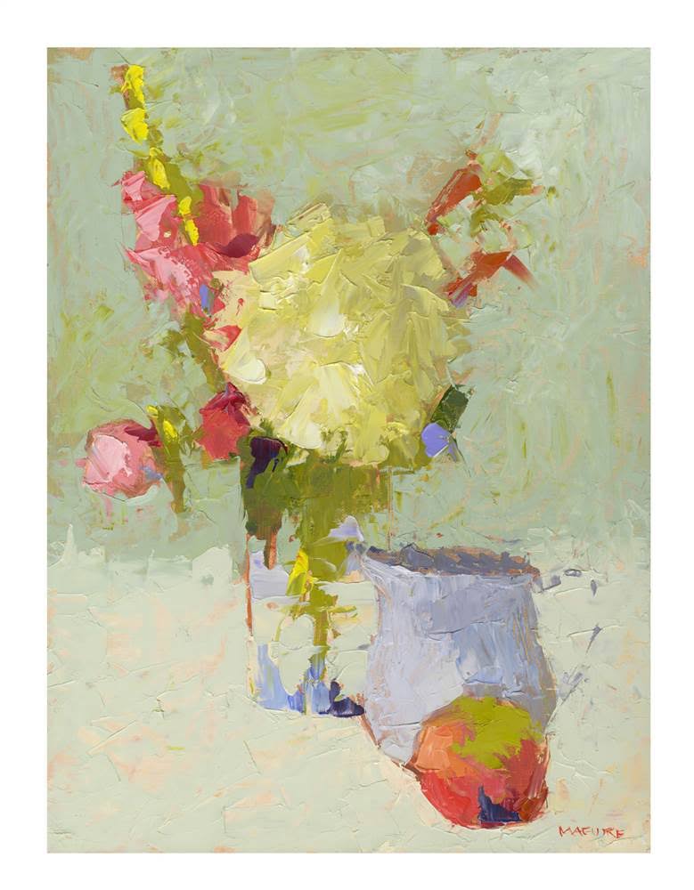 Hydrangea with Blue Art Print W632402