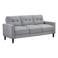Gray Upholstered Fabric Sofa with Track Arms Q213397