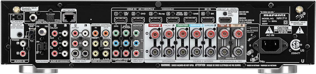 Slim 7.2 Channel AV Receiver with Wi-Fi and Bluetooth S712