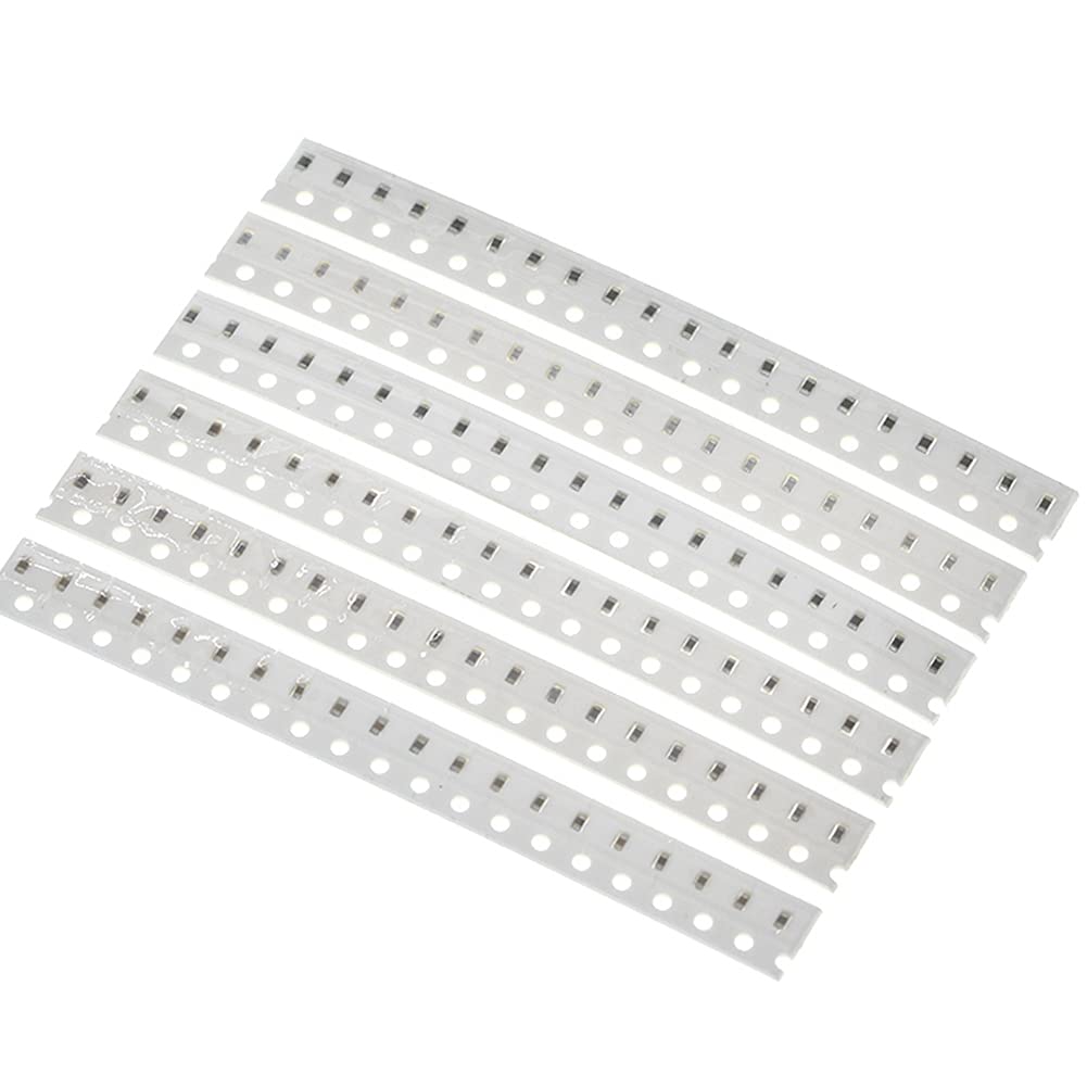 960PCS 0603 0805 1206 SMD Capacitor Kit, 16 Value 10pF-22uF Multilayer Ceramic Chip Capacitors Assortment Set M51409