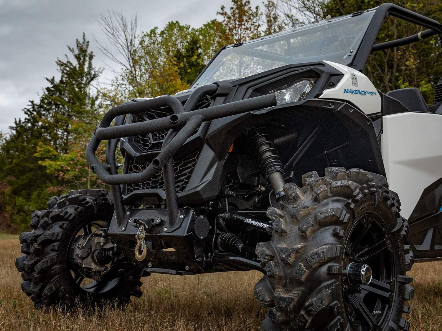 Black Heavy Duty Front Bumper D401